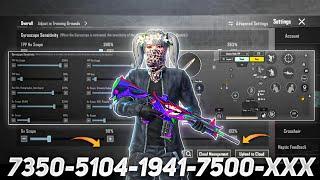 New Update 3.3Best Sensitivity Code + Control Settings Pubg Mobile/Bgmi Sensitivity 2024