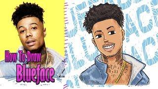 how to draw blueface | rapper