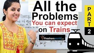 Aptitude Made Easy - Speed, Distance and Time - Problems on Trains Part-2, Math tricks