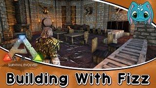 ARK:Survival Evolved Building w/ Fizz :: Bar & Grill Interior Build!!