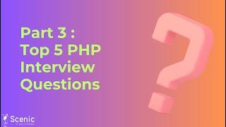 #3 5 PHP Interview Questions #php #interviewquestions #laravel #codeigniter #phpinterview