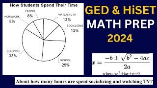 2024 GED & HiSET MATH TEST PREP