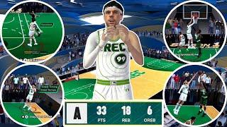 FULL UNCUT 33 & 18 RANDOM REC CENTER GAMEPLAY WITH *CATFISH* 7'3 TOXIC INSIDE MASHER BUILD NBA 2K25