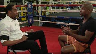 Stephen A. interviews Floyd Mayweather 1-on-1 before the Conor McGregor fight 