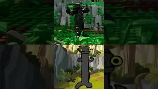 LEGO Toothless Dancing Meme | Comparison #lego #animation #viral #foryou #toothless