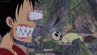 Luffy mistaken the skeleton as Nami  |  One Piece