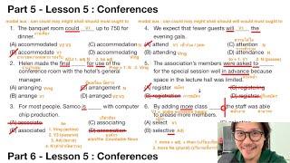 เรียนโทอิคฟรี ! ชุด 5-2 ตะลุยโจทย์แกรมม่า TOEIC Part 5 / 6 เรื่อง Conferences - TOEIC Kru Poom