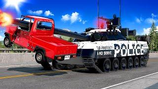 I Brought a POLICE TANK to a Police Chase! (BeamNG)