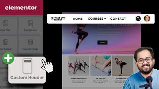 Elementor Free - Responsive Custom Header