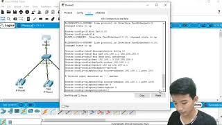 KONFIGURASI VOIP ( 1 Router, 1 Switch dan 3 Ip Phone )  - Cisco Packet Tracer