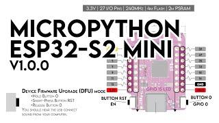 Micropython on an ESP32-S2 mini