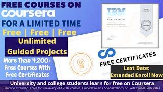 How to Get Coursera Guided Projects for Free | How to Get Coursera Courses for Free with Certificate