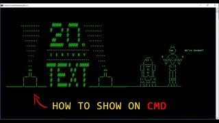 How to make an Awesome Ascii -art using Command Prompt on windows 10/8/7 |  Everyone try this  |
