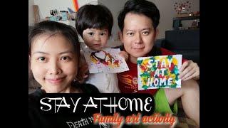 #StayAtHome Family Art Activity (Stencil art)