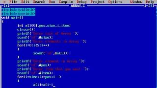 c program to insert element at any position of array | learn coding