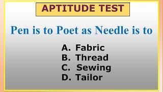 Verbal Analogy Practice Exercises (IQ Test) II Word Analogy Questions with Answer and Explanation