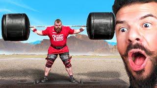 Reagindo ao Homem MAIS FORTE do MUNDO | Eddie Hall