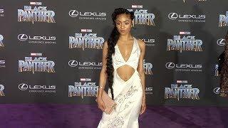 Chelsea Tavares "Black Panther" World Premiere Purple Carpet