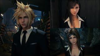 Final Fantasy VII Remake PC Mods: Cloud, Tifa, and Aerith join the Turks (Costume mod)