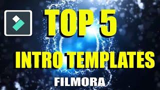 Top 5 Best Wondershare Filmora Intro Templates #1 + Free Download | TECH WITH ABZ | INTRO TEMPLATES