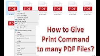 How to print multiple pdf files at once