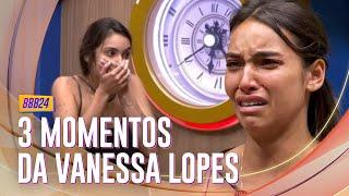 3 MOMENTOS DA VANESSA LOPES: DESISTÊNCIA, TRETA COM YASMIN E OS ATORES DO GAME!  | BBB 24