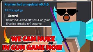 I Nuked in Gun Game with This NEW Krunker.io Update!