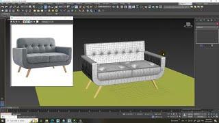 3DsMax Tutorials, Learn 3D Modeling a Couch from Scratch in 3dsmax.