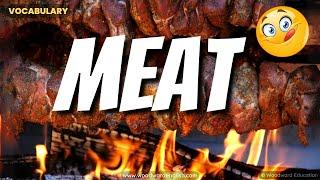MEAT English Vocabulary | Names of types of meat in English | ESOL Pronunciation Practice