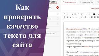 Как проверить качество текста для сайта - Обзор Turgenev.Ashmanov.com