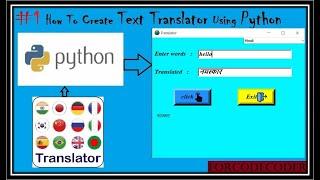 How To Create Text Translator Using Python in Hindi #1 | Python mini Projects #28