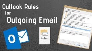 Outlook Rules for Outgoing Email