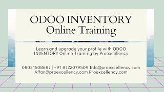 ODOO INVENTORY: Online Training for Beginners with Real-Time trainer