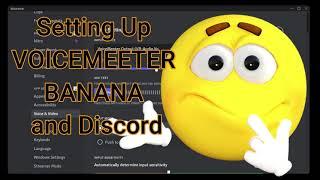 Discord and Voicemeeter Banana Set up