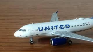 Gemini Jets 1:400 United Airlines Airbus a319 "New Livery" Unboxing and Review