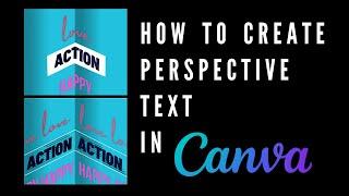 How to Create Perspective Text in Canva
