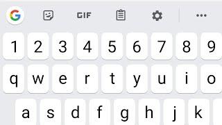 How to enable the number keys (Number Row) on Google Keyboard (Gboard)