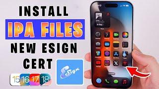 Download Esign on iPhone & iPad With NEW Free Certificate | No PC