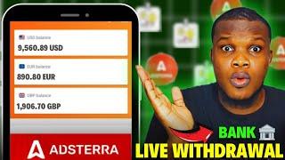 My Adsterra Payment Proof -   -Adsterra Auto Earning payout | Bank Cashout