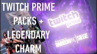 TWITCH PRIME PACK OPENING + LEGENDARY CHARM - Rainbow Six Siege