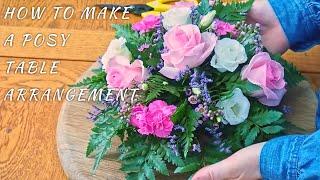 How To Make A Posy Flower Arrangement #howto #flowers #flowerarrangement