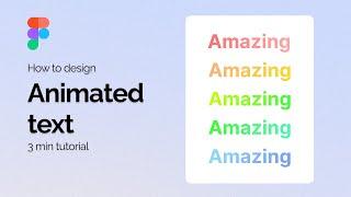 Animated gradient text in Figma