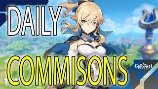 HOW TO UNLOCK DAILY COMMISSIONS Genshin Impact