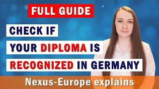 Degree recognition in Germany. Full guide on how to check if your diploma is valid in Germany