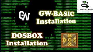 DOSBOX and GW-BASIC Installation in Windows 10