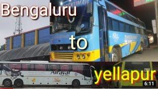 Bengaluru to yellapura Bus journey