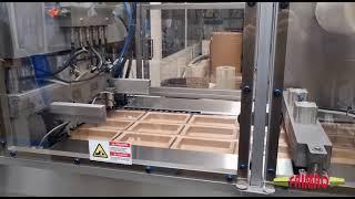 Frimaq Model MC-1000 Cardboard Die-Cut Tray Mould Machine - Demonstration