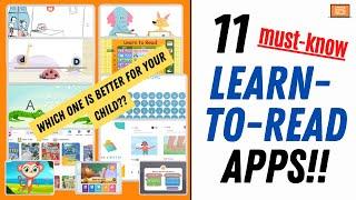 The 11 LEARN-TO-READ Apps for KIDS  you need to CHECK  OUT! Best Literacy APPS and Websites...