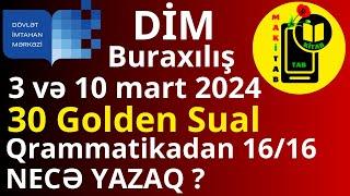 3 və 10 mart 2024 BURAXILIŞDA ƏN ÇOX DÜŞMƏ EHTİMALI OLAN 30 İngilis dili sualı. Necə 16/16 yığaq?