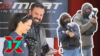 Ben Affleck & Jennifer Garner Team Up For Battle At The Paintball